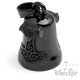 Schwarze Biker-Bell mit Thors Hammer Mjölnir Motorradfahrer Glücksbringer Glocke