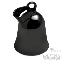 Schwarze Edelstahl Biker-Bell ohne Motiv Blanko Motorrad Glücksbringer Geschenk