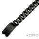 Original Zippo Herren-Armband schwarz matt Männer Panzerarmband aus Edelstahl
