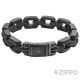 Original Zippo Antikes Gliederarmband Grau mit Muster Herren-Armband Geschenk