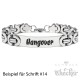 Königsarmband mit individueller Gravur silber Edelstahl Herren Armband Geschenk