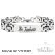 Königsarmband mit individueller Gravur silber Edelstahl Herren Armband Geschenk