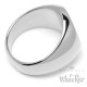 Siegelring mit Wunsch-Gravur aus 316L Edelstahl silber poliert individueller Text