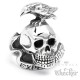 Edelstahl Ring The Expendables Totenkopf Rabe Actionheld Actionfilm Gothic Biker