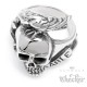 Edelstahl Ring The Expendables Totenkopf Rabe Actionheld Actionfilm Gothic Biker