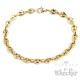 Goldenes Bohnenketten-Armband schmal bis breit zeitlos 316L Edelstahl vergoldet