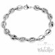 Hochwertiges Bohnenketten-Armband schmal bis breit zeitlos 316L Edelstahl massiv