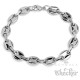 Hochwertiges Bohnenketten-Armband schmal bis breit zeitlos 316L Edelstahl massiv