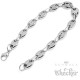 Hochwertiges Bohnenketten-Armband schmal bis breit zeitlos 316L Edelstahl massiv