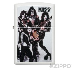 KIZZ Rockstar Festival Zippo Feuerzeug weiß Original Sturmfeuerzeug made in USA