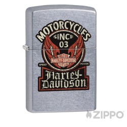 Original Harley-Davidson Zippo mit Flügel Speed Power Motorradfahrer Sturmfeuerzeug
