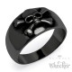 Totenkopf Biker-Ring schwarz Edelstahl Skull Männer Geschenk zeitloser Klassiker