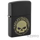 Harley-Davidson Totenkopf Feuerzeug schwarz H-D Benzinfeuerzeug Original Zippo