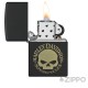 Harley-Davidson Totenkopf Feuerzeug schwarz H-D Benzinfeuerzeug Original Zippo