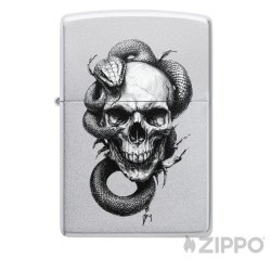 Totenkopf mit Schlange Original Zippo Benzinfeuerzeug Männer Geschenk Made in USA
