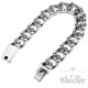 Totenkopf Panzerarmband Breit Bikerschmuck Edelstahl massiv viele Skulls Geschenk