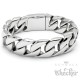 XL Panzerarmband massiv Edelstahl schwer breit Bikerarmband silber Männerschmuck