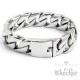 XL Panzerarmband massiv Edelstahl schwer breit Bikerarmband silber Männerschmuck