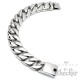 XL Panzerarmband massiv Edelstahl schwer breit Bikerarmband silber Männerschmuck