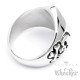 Edelstahl Ring Glückszahl Lucky 13 silber Glück Pech Totenkopf Bikerring